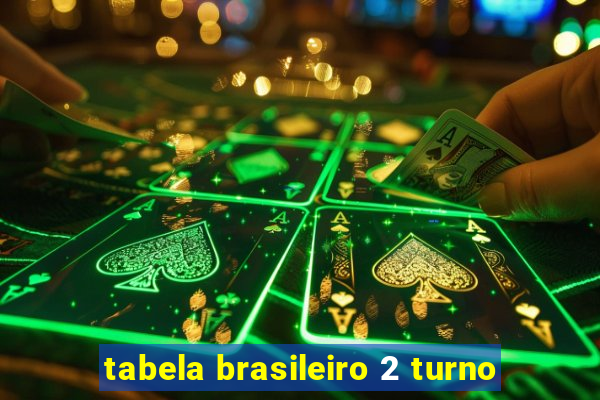 tabela brasileiro 2 turno